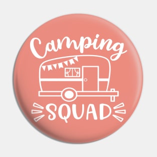 Camping Squad Family Camper RV Pin