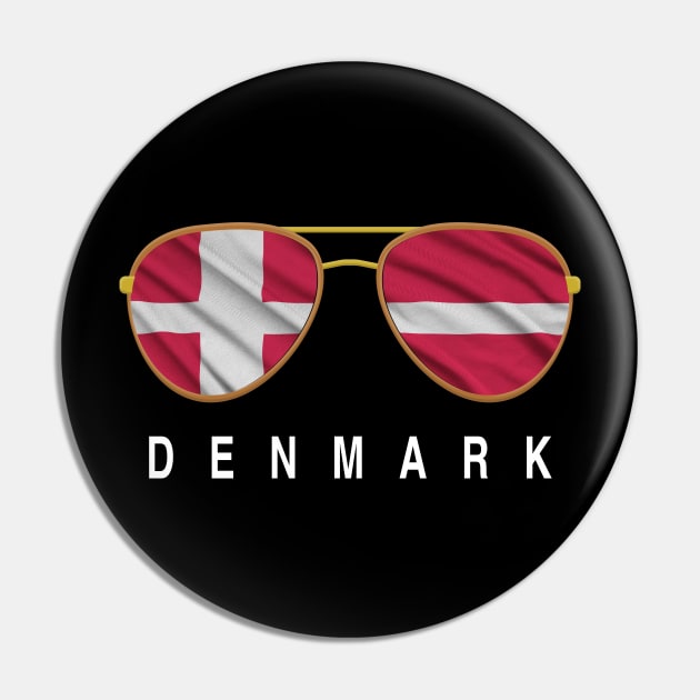 Denmark Sunglasses, Denmark Flag, Denmark gift , Danes , Danish Pin by JayD World