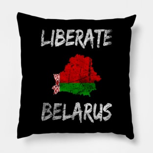 LIBERATE BELARUS PROTEST DISTRESSED Pillow