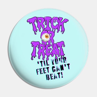 Trick or Treat for Halloween in purple Pin