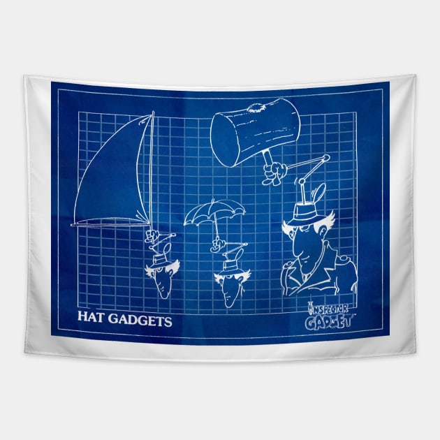 Gadget Hat Tapestry by BigOrangeShirtShop