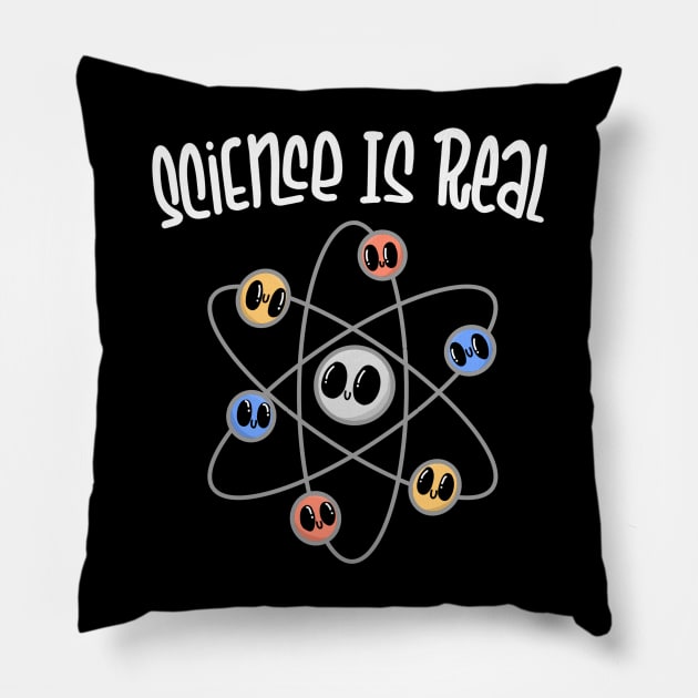 Science is real Pillow by Teeger Apparel