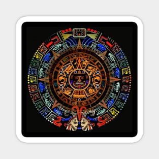 Colorful Mayan calendar Magnet