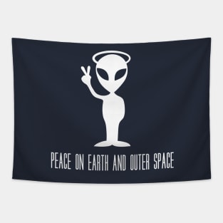 peace on earth and outer space Tapestry