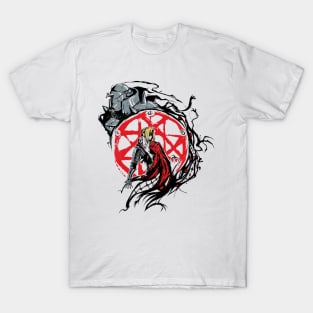 Fullmetal Alchemist Brotherhood Anime T Shirt 100% Algodão