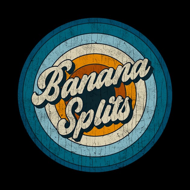 Banana Splits - Retro Circle Vintage by Skeletownn