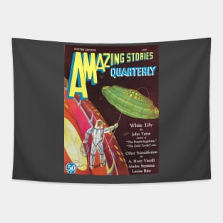 Flying Saucer Vintage Comic Cover Tapestry