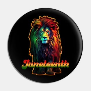 Holo Lion King Juneteenth Celebration Design Pin
