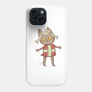 Christmas present cat Phone Case