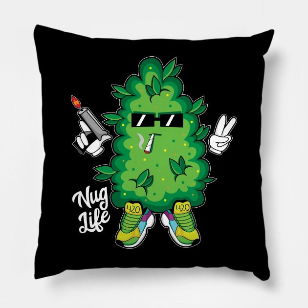 Nug Life Pillow by MightyShroom