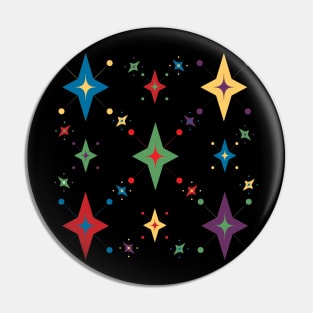 Mid Century Modern Cosmic Stars Pin