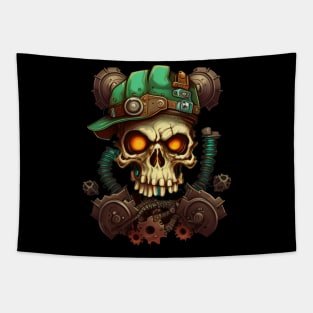 Robot skull Tapestry