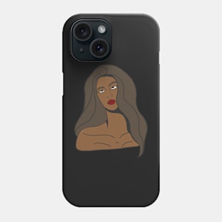 Woman sticker Phone Case