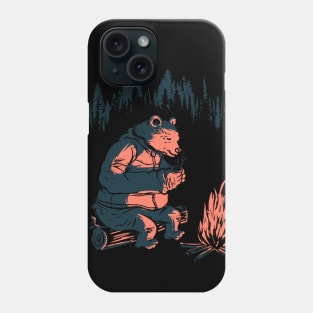 Campfire Bear Phone Case