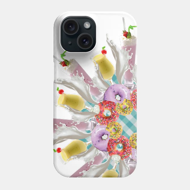 sweet donuts mandala Phone Case by burenkaUA