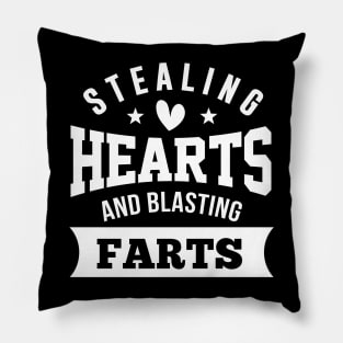 Stealing Hearts & Blasting Farts Kids T-Shirt Pillow