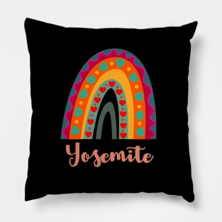 yosemite rainbow wilderness Pillow