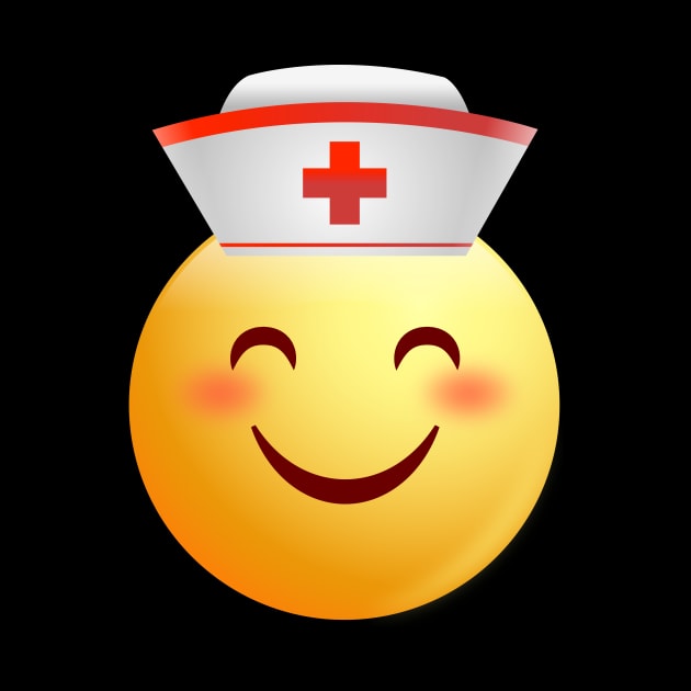 Nurse Emoji Face Shirt Nursing by Walkowiakvandersteen