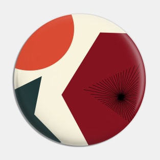 Sunset Arch Abstract Pin