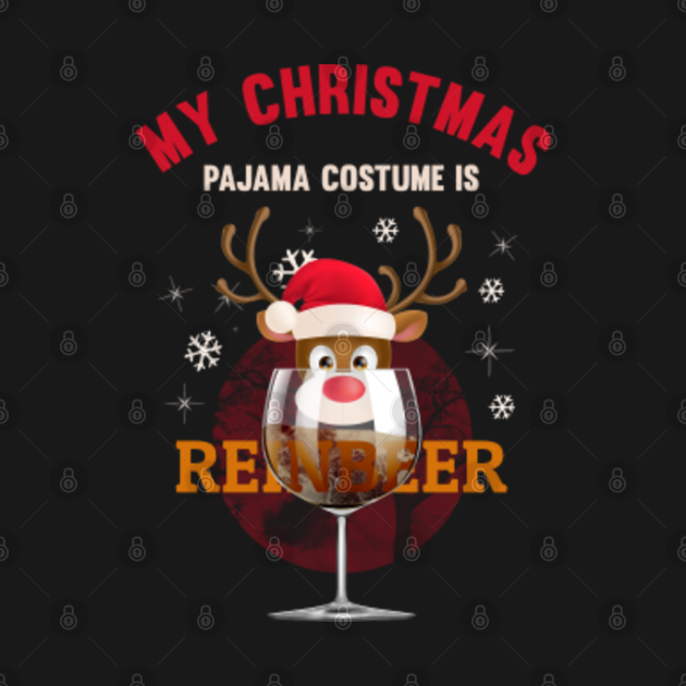 Reinbeer Funny Christmas Beer - Christmas Humor - T-Shirt | TeePublic