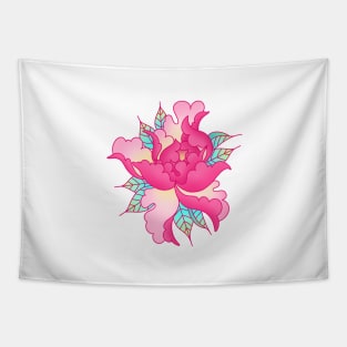 Pink Peony Tapestry