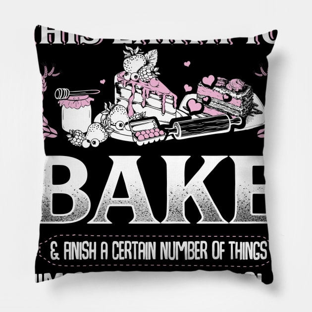 God Put Me on this earth to bake Pillow by jonetressie