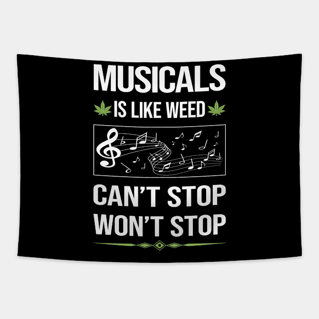 Funny Cant Stop Musicals Tapestry by symptomovertake