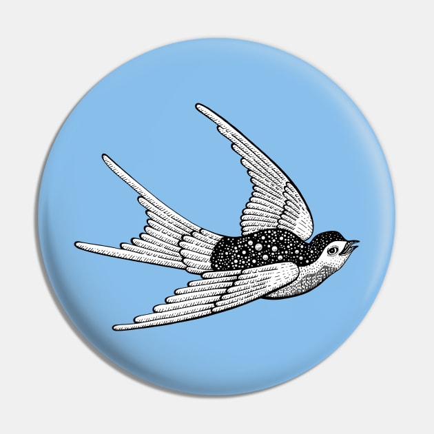 Vintage Swallow Pin by Buy Custom Things