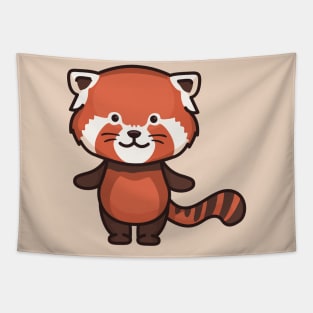 Cute Raccoon Cartoon Tapestry