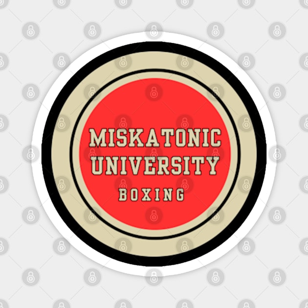 Miskatonic University Boxing Team Magnet by Desert Owl Designs