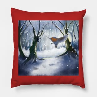 Robin Redbreast Pillow