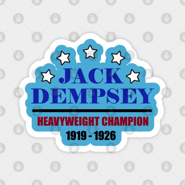 Jack Dempsey - World Heavyweight Champion Magnet by MattyO