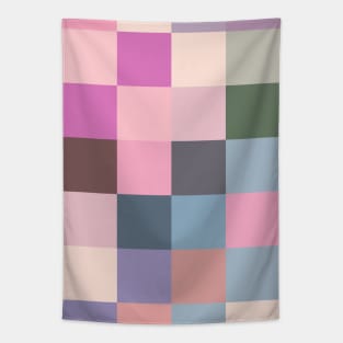 Patchwork, Pastel, Multi Colour Tapestry