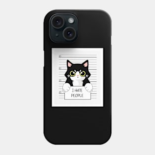 The cat criminal Phone Case