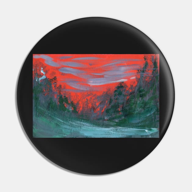 Red Sky At Night Pin by Colzo Art