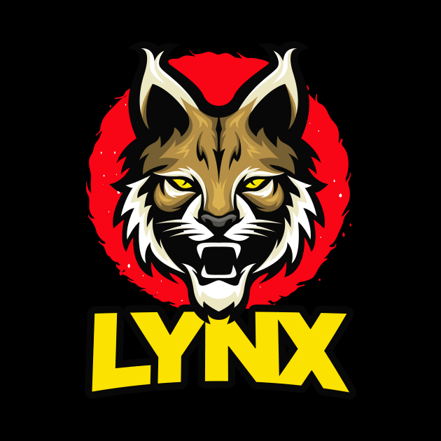 Lynx Big Cat Cats Lover Gift by Foxxy Merch