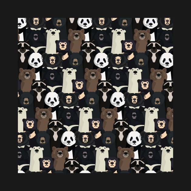 Bear species pattern by Zolinstudio