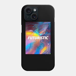 futuristic future hologram awesome sticker Phone Case