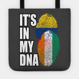 Ivorian And Colombian Mix Heritage DNA Flag Tote