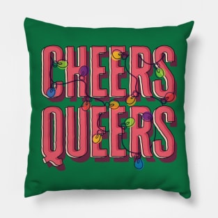 Festive Cheers Queers Pillow