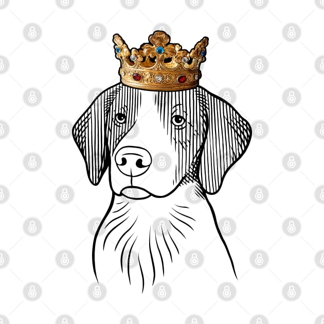 Brittany Dog King Queen Wearing Crown by millersye