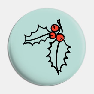 Holly berries Pin