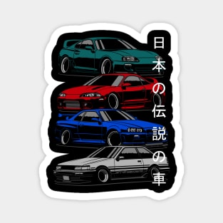 Japanese legendary cars Magnet