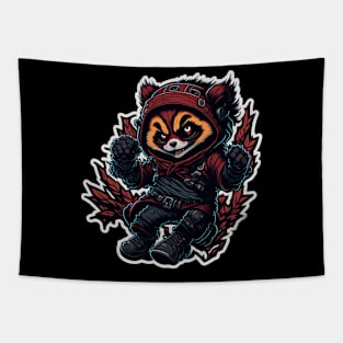 Red Panda Ninja_008 Tapestry