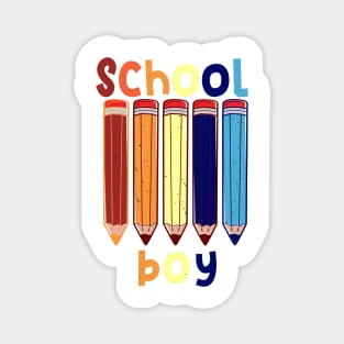 Funny School boy school start T shirt Magnet