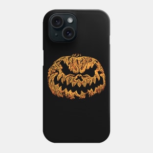 Scary Pumpkin Face Phone Case