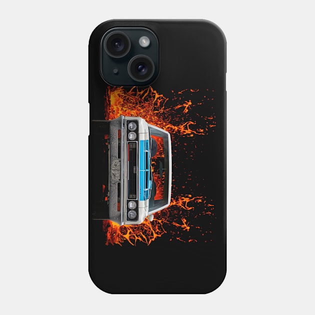 1970 AMC Rebel "The Machine" in our lava series on front and back Phone Case by Permages LLC