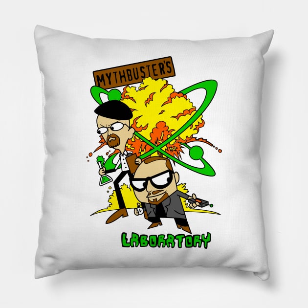 MythBusters Laborrtory Pillow by Ac Vai