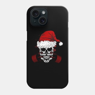 Christmas Santa Deadlift Barbell Phone Case