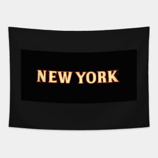 New York city face mask design A Tapestry